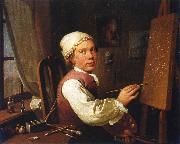 Jens Juel Self-portrait oil painting on canvas